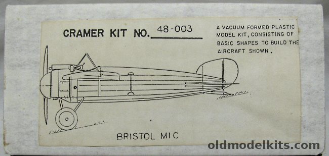 Cramer Craft 1/48 Bristol M.1C (M-1C), 48-003 plastic model kit